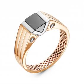 Золотое кольцо КЮЗ Del'ta Dдф040015 с фианитом Dдф040015 фото