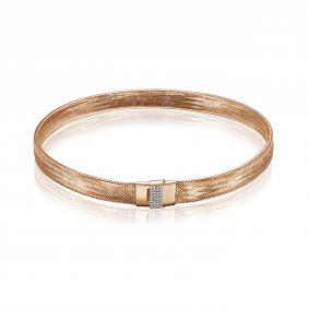 Золотое колье КЮЗ Del'ta Dдф0701561р с фианитом Dдф0701561р фото