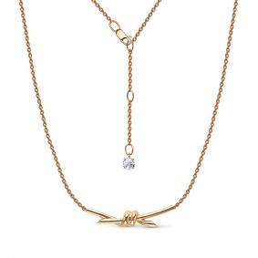 Колье из лимонного золота КЮЗ Del'ta Dдф0701892рл с фианитом Dдф0701892рл фото