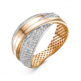 Золотое кольцо КЮЗ Del'ta Dдф110212 с фианитом Dдф110212 фото