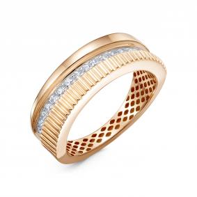 Золотое кольцо КЮЗ Del'ta Dдф1102206р с фианитом Dдф1102206р фото