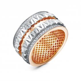 Золотое кольцо КЮЗ Del'ta Dдф1102274р с фианитом Dдф1102274р фото