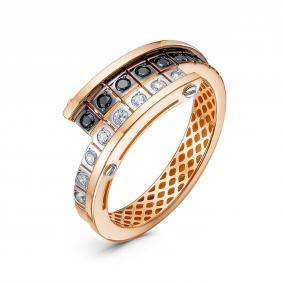 Золотое кольцо КЮЗ Del'ta Dдф1102294р с фианитом Dдф1102294р фото