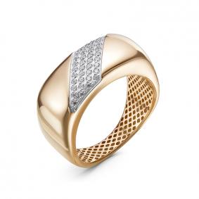 Золотое кольцо КЮЗ Del'ta Dдф110414р с фианитом Dдф110414р фото