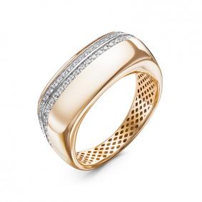 Золотое кольцо КЮЗ Del'ta Dдф110415р с фианитом Dдф110415р фото