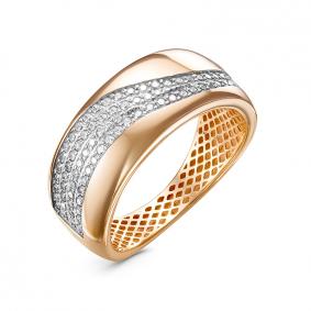 Золотое кольцо КЮЗ Del'ta Dдф110418 с фианитом Dдф110418 фото