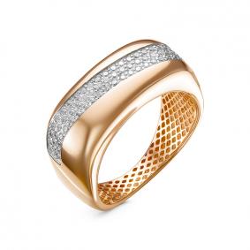 Золотое кольцо КЮЗ Del'ta Dдф110420 с фианитом Dдф110420 фото