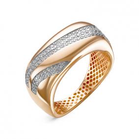 Золотое кольцо КЮЗ Del'ta Dдф110423 с фианитом Dдф110423 фото