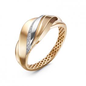 Золотое кольцо КЮЗ Del'ta Dдф110484р с фианитом Dдф110484р фото