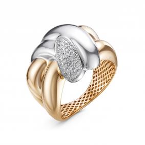 Золотое кольцо КЮЗ Del'ta Dдф110510р с фианитом Dдф110510р фото