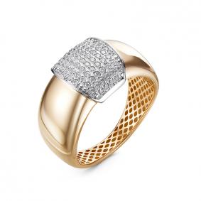 Золотое кольцо КЮЗ Del'ta Dдф110512р с фианитом Dдф110512р фото