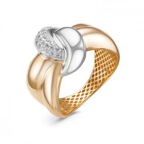 Золотое кольцо КЮЗ Del'ta Dдф110518р с фианитом Dдф110518р фото