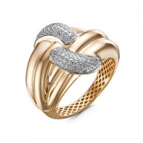 Золотое кольцо КЮЗ Del'ta Dдф110520р с фианитом Dдф110520р фото