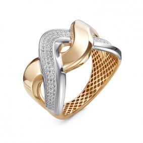 Золотое кольцо КЮЗ Del'ta Dдф110521р с фианитом Dдф110521р фото