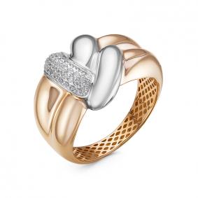 Золотое кольцо КЮЗ Del'ta Dдф110525р с фианитом Dдф110525р фото