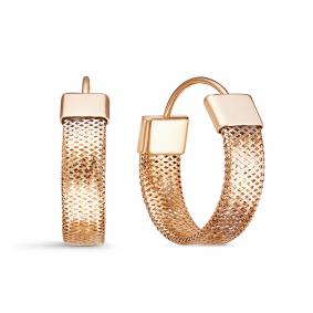 Золотые серьги КЮЗ Del'ta Dдф1201778р-15 Dдф1201778р-15 фото