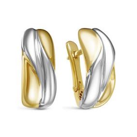 Серьги из лимонного золота КЮЗ Del'ta Dдф120314рл Dдф120314рл фото