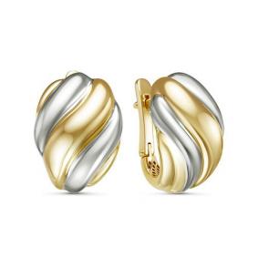 Серьги из лимонного золота КЮЗ Del'ta Dдф120334рл Dдф120334рл фото