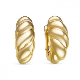 Серьги из лимонного золота КЮЗ Del'ta Dдф120335рл Dдф120335рл фото