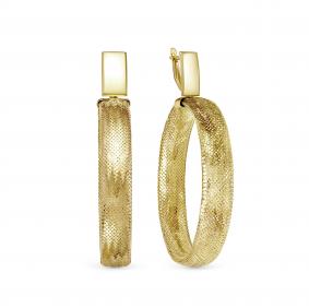 Серьги из лимонного золота КЮЗ Del'ta Dдф120448рл Dдф120448рл фото