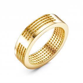 Кольцо из лимонного золота КЮЗ Del'ta Dдф2102087рл Dдф2102087рл фото