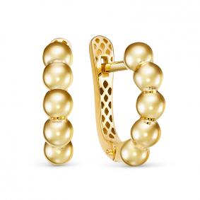 Серьги из лимонного золота КЮЗ Del'ta Dдф2201840рл Dдф2201840рл фото