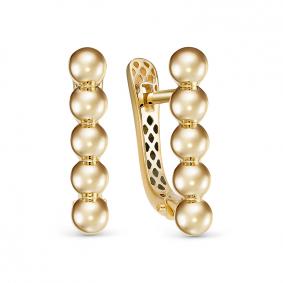 Серьги из лимонного золота КЮЗ Del'ta Dдф2201842рл Dдф2201842рл фото