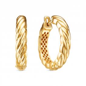 Серьги из лимонного золота КЮЗ Del'ta Dдф2202021рл Dдф2202021рл фото