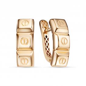 Золотые серьги КЮЗ Del'ta Dдф2202088р Dдф2202088р фото