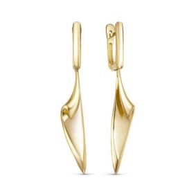 Серьги из лимонного золота КЮЗ Del'ta Dдф222378рл Dдф222378рл фото