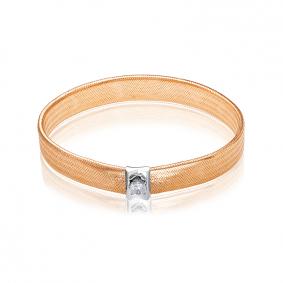 Золотой браслет КЮЗ Del'ta Dдф7701521р с фианитом Dдф7701521р фото