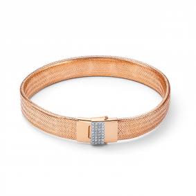 Золотой браслет КЮЗ Del'ta Dдф7701561р с фианитом Dдф7701561р фото