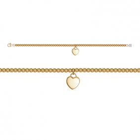 Браслет из лимонного золота КЮЗ Del'ta Dдф7701779рл с фианитом Dдф7701779рл фото