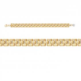 Браслет из лимонного золота КЮЗ Del'ta Dдф7701848рл с фианитом Dдф7701848рл фото