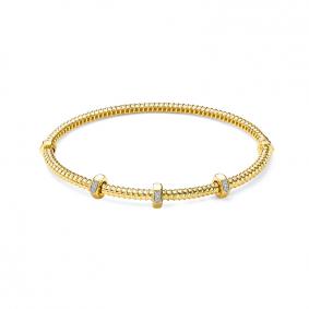 Браслет из лимонного золота КЮЗ Del'ta Dдф7701955рл с фианитом Dдф7701955рл фото