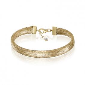 Браслет из лимонного золота КЮЗ Del'ta Dдф770917рл с фианитом Dдф770917рл фото