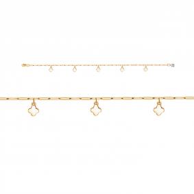 Золотой браслет КЮЗ Del'ta Dл0154443 с фианитом Dл0154443 фото