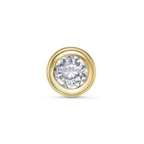 Золотая подвеска КЮЗ Del'ta Dл031575 с фианитом Dл031575 фото