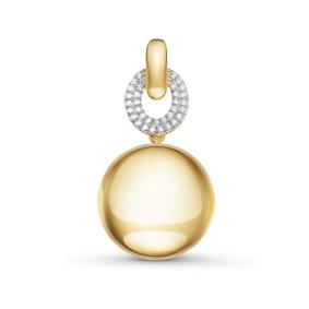 Подвеска из лимонного золота КЮЗ Del'ta Dл035745 с фианитом Dл035745 фото