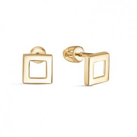 Серьги из лимонного золота КЮЗ Del'ta Dл0503513 Dл0503513 фото