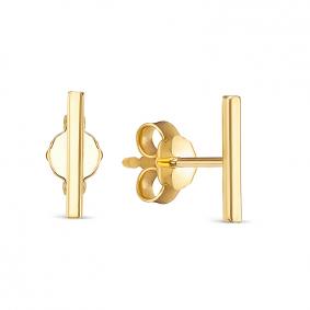 Серьги из лимонного золота КЮЗ Del'ta Dл0504597 Dл0504597 фото