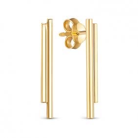 Серьги из лимонного золота КЮЗ Del'ta Dл0504599 Dл0504599 фото
