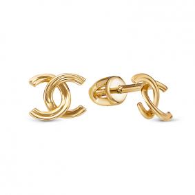 Серьги из лимонного золота КЮЗ Del'ta Dл0504833 Dл0504833 фото