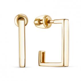 Серьги из лимонного золота КЮЗ Del'ta Dл0505579 Dл0505579 фото