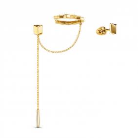 Серьги из лимонного золота КЮЗ Del'ta Dл0507682 Dл0507682 фото