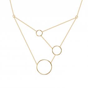 Dл074065 Колье Золото 585° (красное) Dл074065 фото