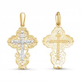 Подвеска из лимонного золота КЮЗ Del'ta Dл080447 с фианитом Dл080447 фото