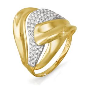 Золотое кольцо КЮЗ Del'ta Dл112507 с фианитом Dл112507 фото