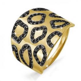 Золотое кольцо КЮЗ Del'ta Dл112779 с фианитом Dл112779 фото