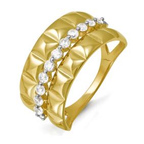 Золотое кольцо КЮЗ Del'ta Dл113252 с фианитом Dл113252 фото